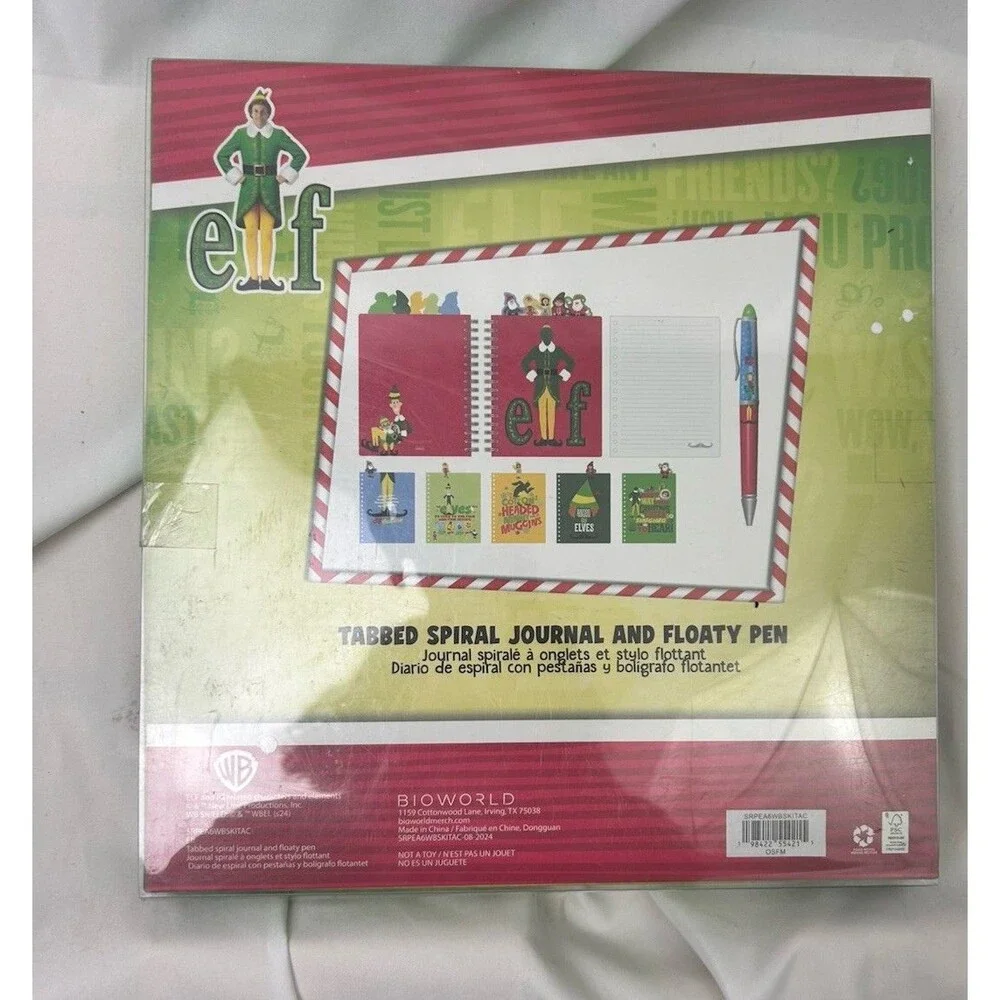 Elf Christmas Journal & Floating Pen Gift Set